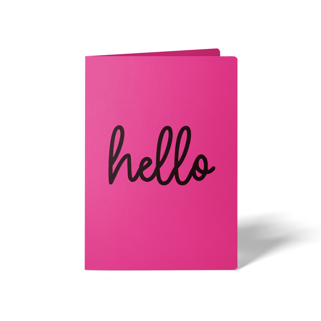 Set of Hello Greeting Cards | Envelopes Included