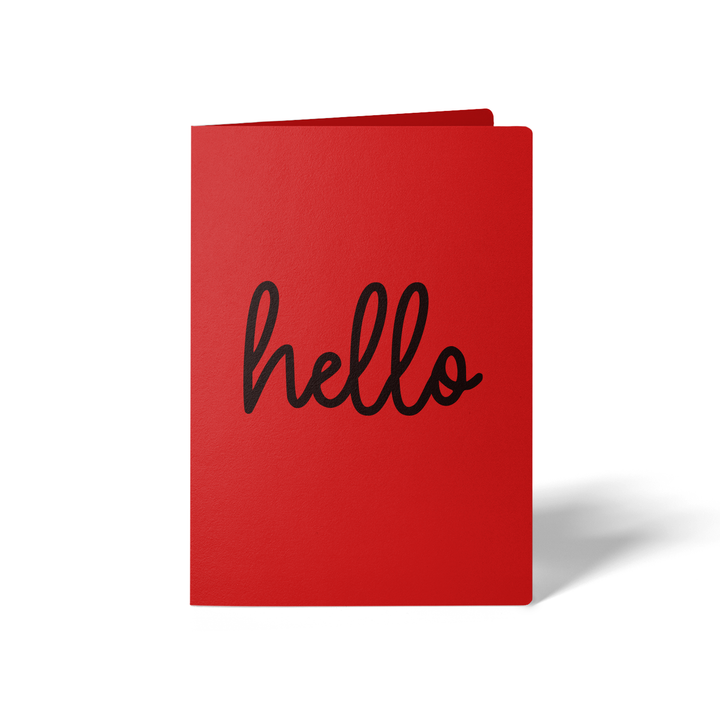 Set of Hello Greeting Cards | Envelopes Included