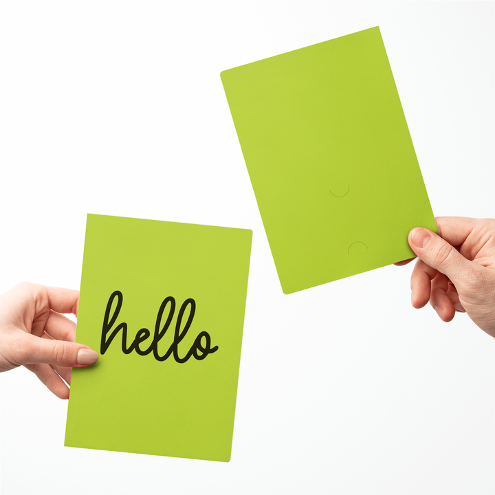 Set of Hello Greeting Cards | Envelopes Included Greeting Card Market Dwellings