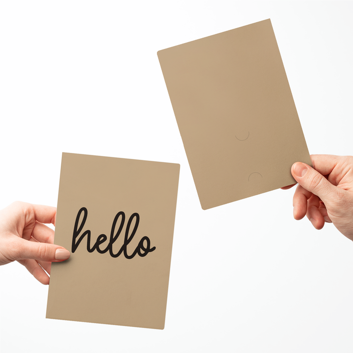 Set of Hello Greeting Cards | Envelopes Included Greeting Card Market Dwellings