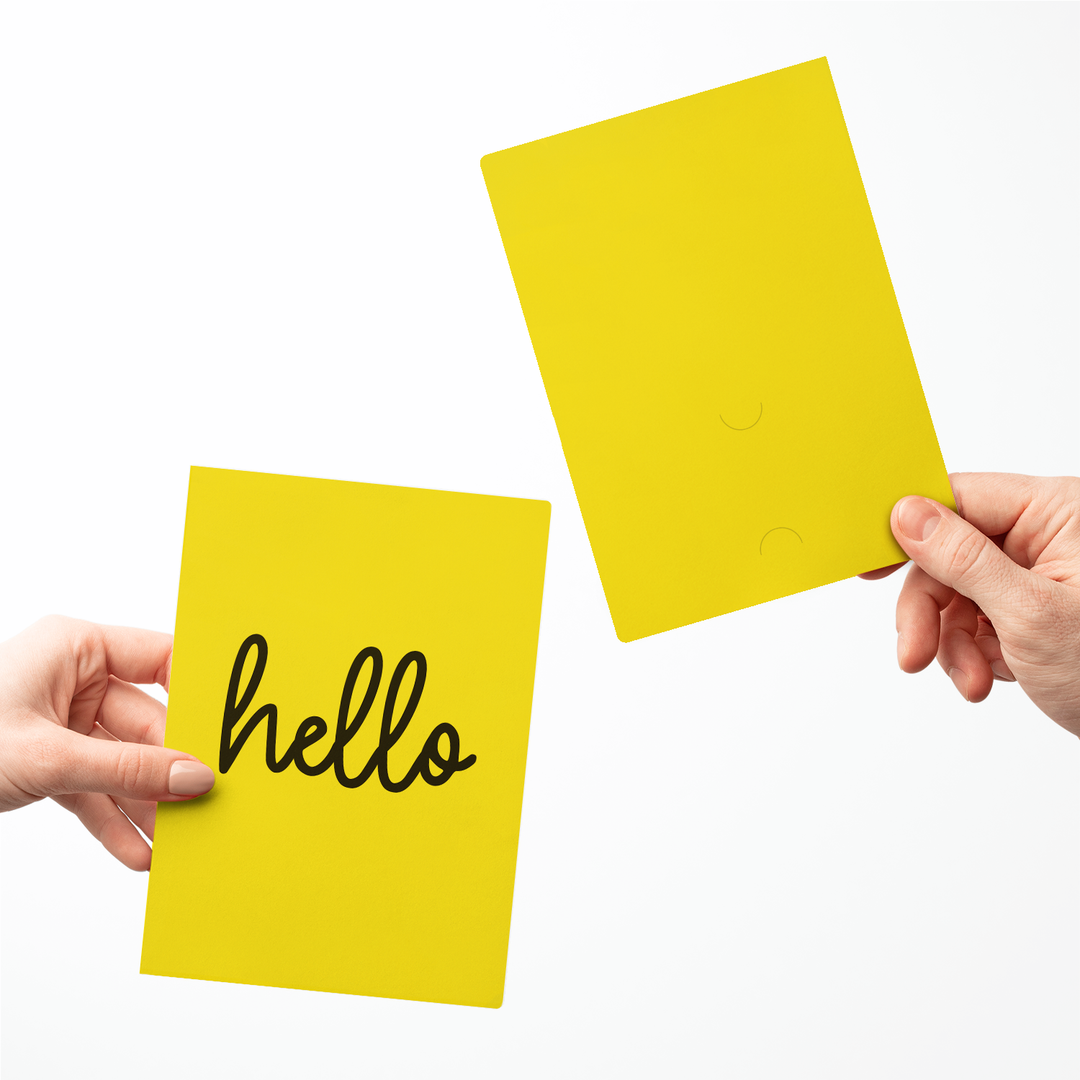 Set of Hello Greeting Cards | Envelopes Included Greeting Card Market Dwellings