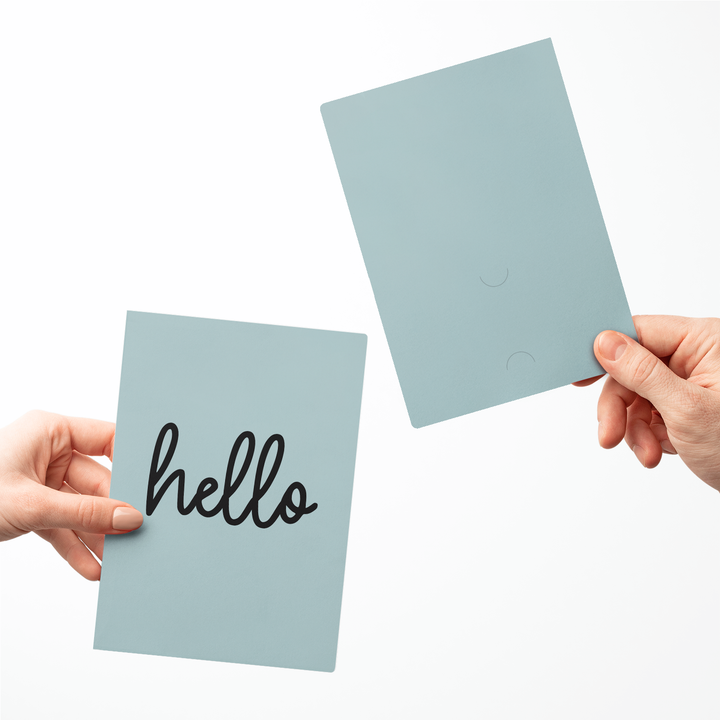 Set of Hello Greeting Cards | Envelopes Included