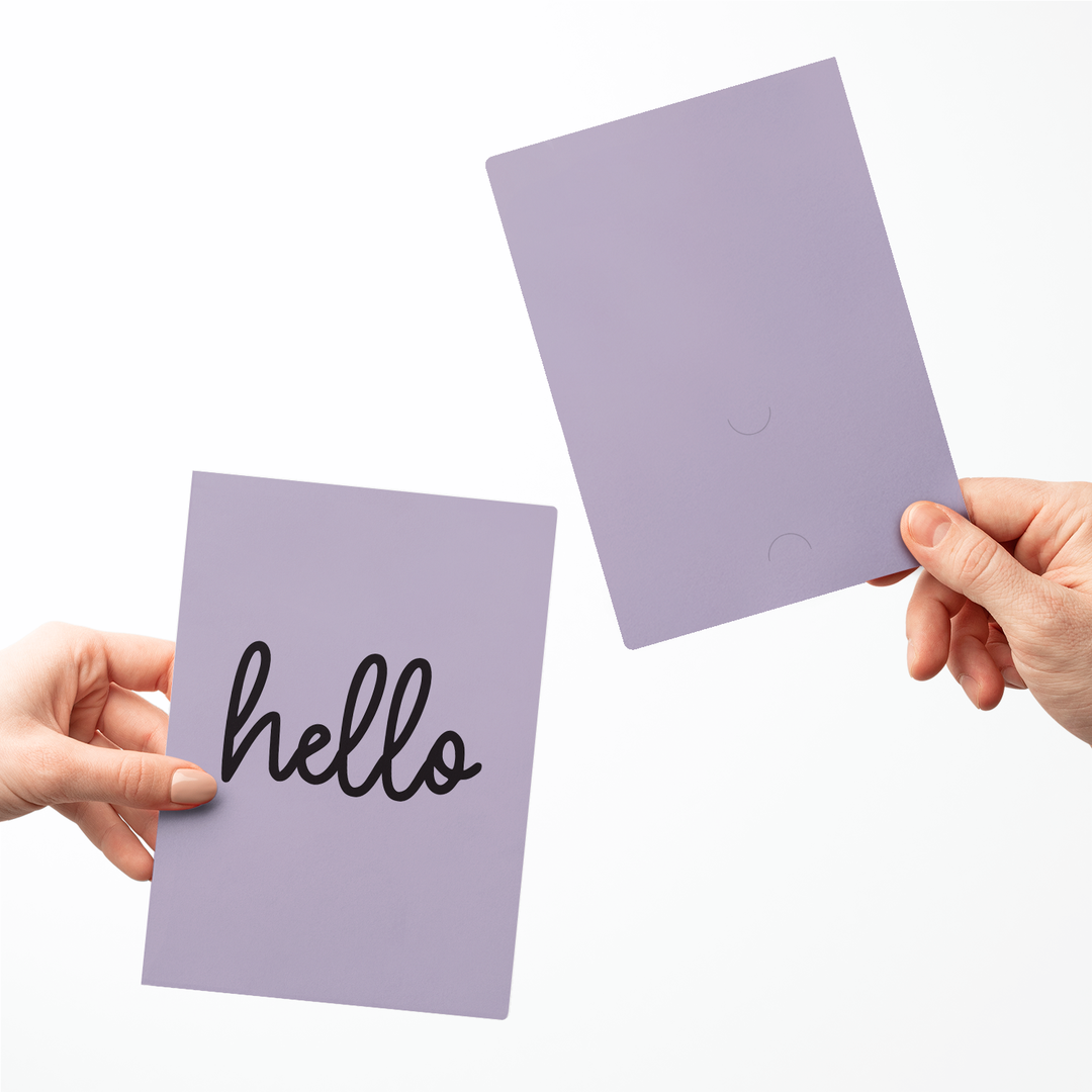 Set of Hello Greeting Cards | Envelopes Included Greeting Card Market Dwellings