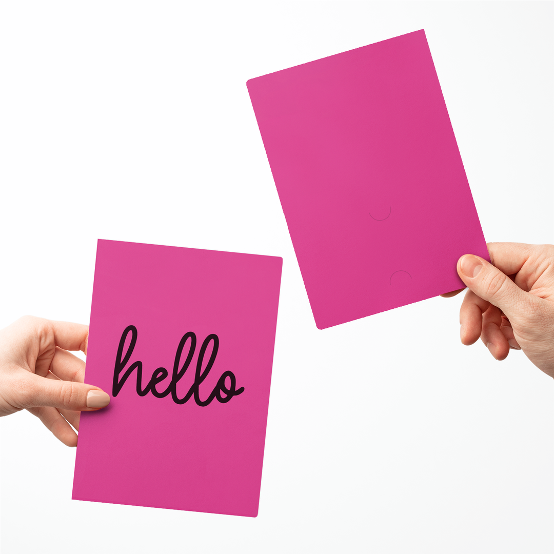 Set of Hello Greeting Cards | Envelopes Included