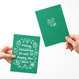 Merry Christmas and Happy New Year | Real Estate Greeting Cards with Envelopes Greeting Card Market Dwellings