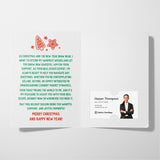 Merry Christmas and Happy New Year | Real Estate Greeting Cards with Envelopes Greeting Card Market Dwellings