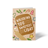 Whisking you the Sweetest Holiday | Real Estate Greeting Cards with Envelopes Greeting Card Market Dwellings