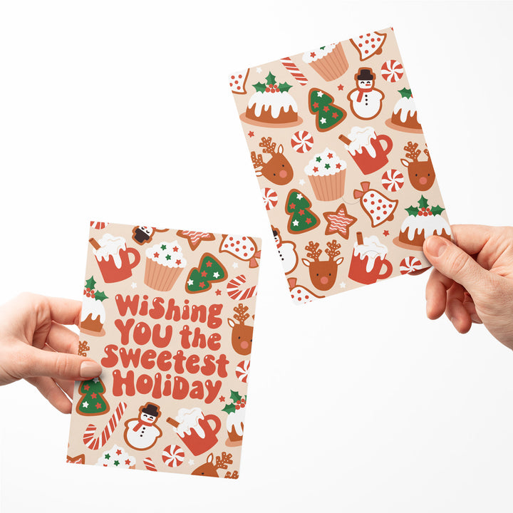 Set of Wishing you the Sweetest Holiday | Christmas Greeting Cards | Envelopes Included | 99-GC001 Greeting Card Market Dwellings