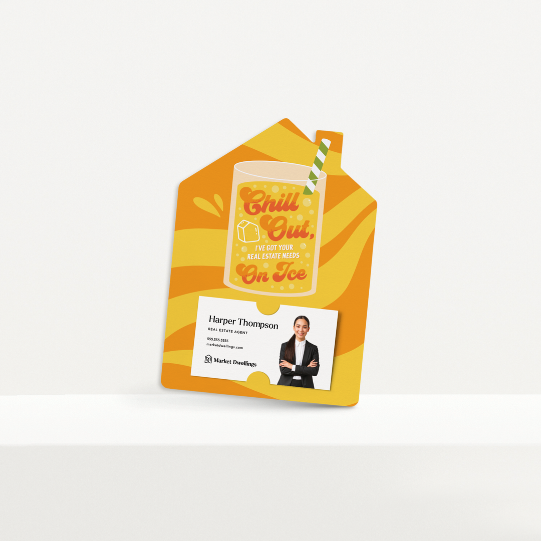 Set of Chill Out, I’ve Got Your Real Estate Needs On Ice | Summer Mailers | Envelopes Included | M276-M001 Mailer Market Dwellings   