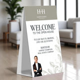 Real Estate A-Frame Sign Directional Sign Market Dwellings Different Design on Back 1
