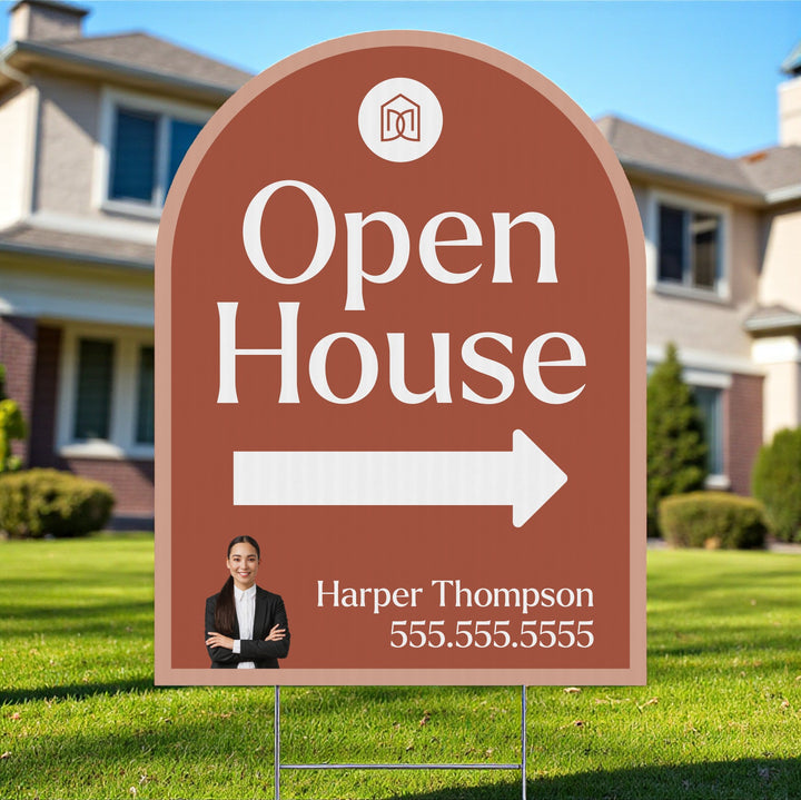 Customizable | Arch Real Estate Yard Sign | DSY1-A-2 Yard Sign Market Dwellings