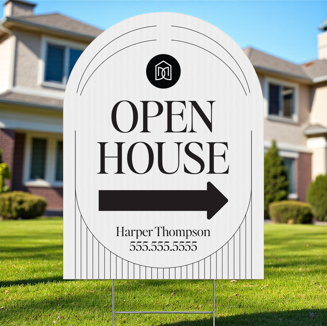 Customizable | Arch Real Estate Yard Sign | DSY1-A-1 Yard Sign Market Dwellings