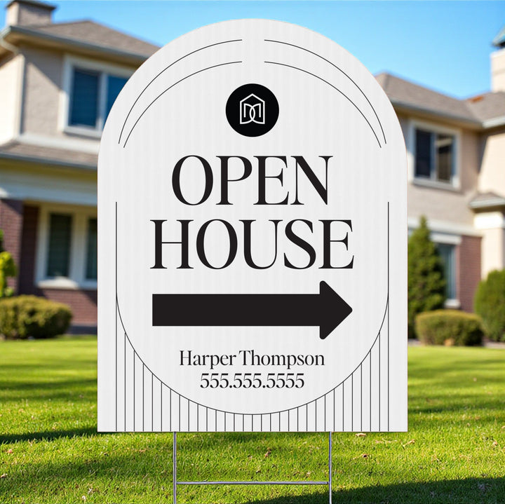 Customizable | Arch Real Estate Yard Sign | DSY1-A-1 Yard Sign Market Dwellings