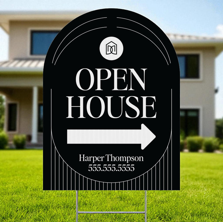 Customizable | Arch Real Estate Yard Sign | DSY1-A-1 Yard Sign Market Dwellings