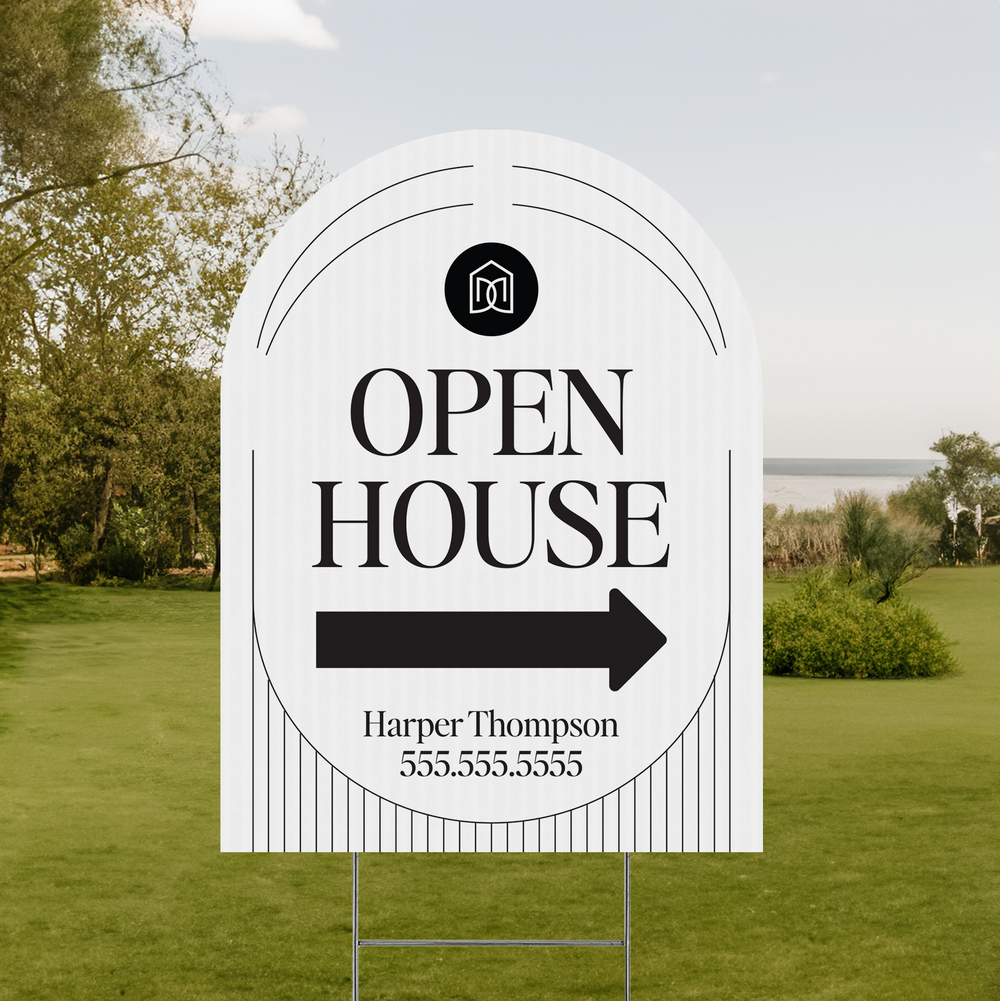 Customizable | Arch Real Estate Yard Sign | DSY1-A-1 Yard Sign Market Dwellings   