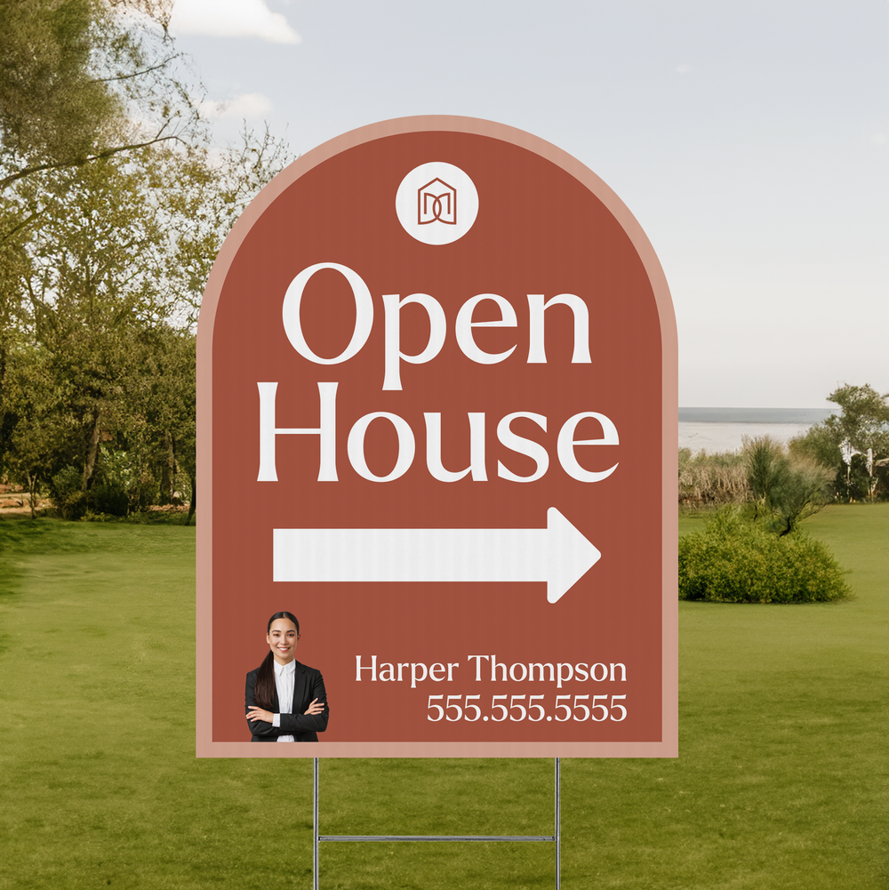 Customizable | Arch Real Estate Yard Sign | DSY1-A-2 Yard Sign Market Dwellings   