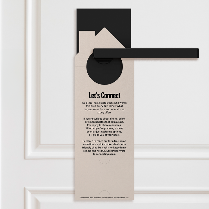 Just Sold Your Neighbor's House Door Hangers Door Hanger Market Dwellings