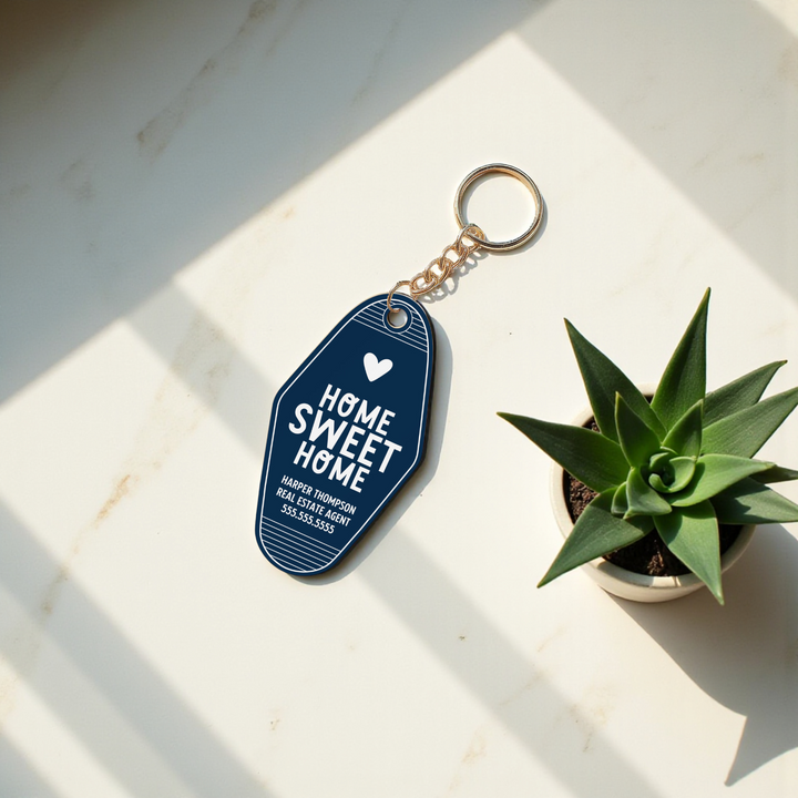 Customizable Home Sweet Home Keychains