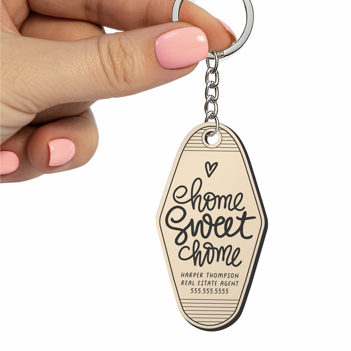 Customizable Home Sweet Home Keychains