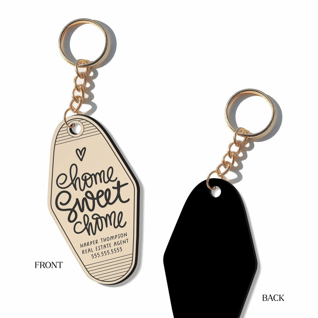 Customizable Home Sweet Home Keychains