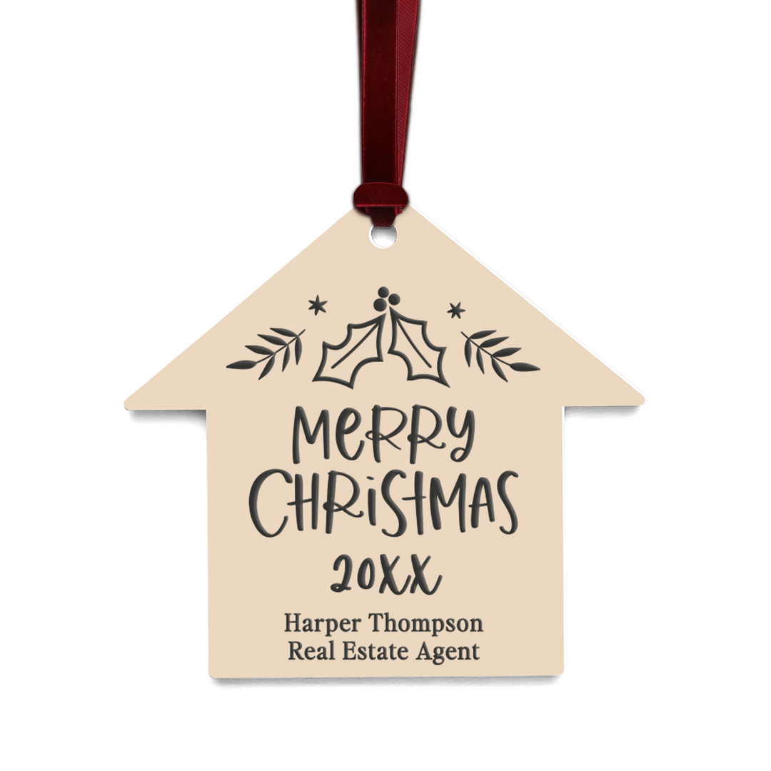 Customizable | Merry Christmas Ornaments