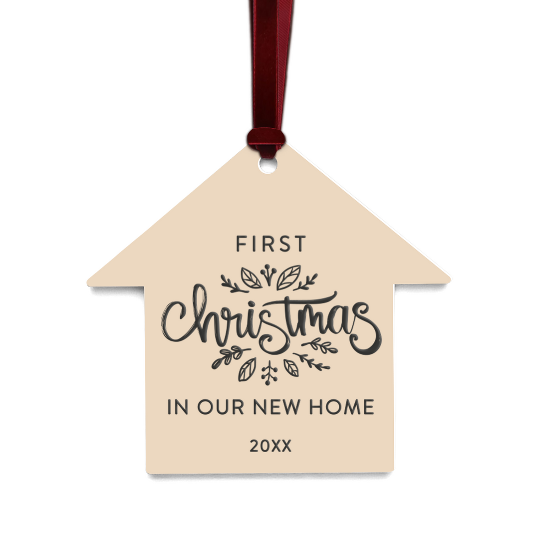 Customizable | First Christmas In Our New Home Ornament