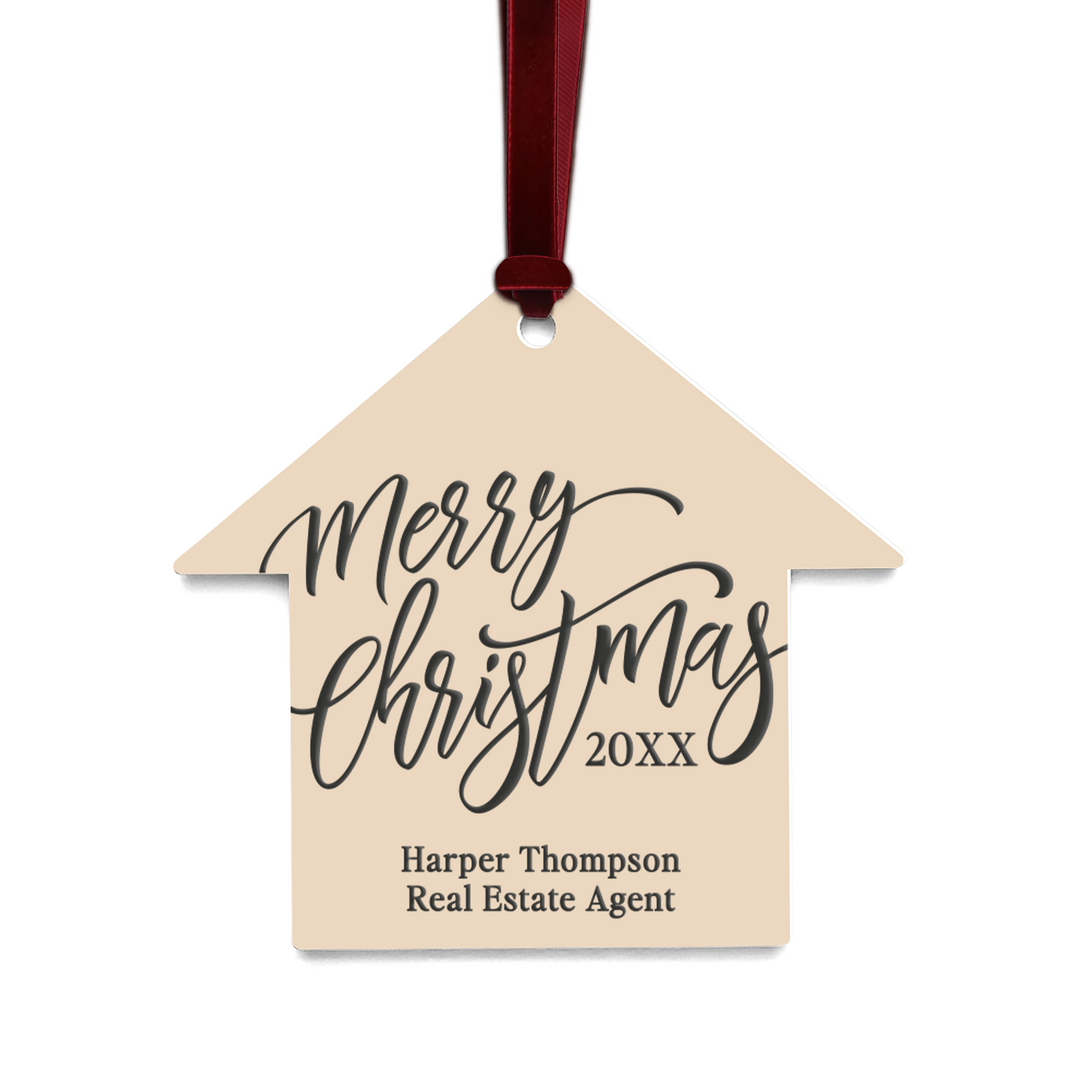 Customizable | Merry Christmas Ornament