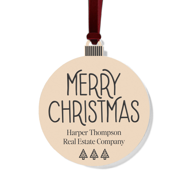 Customizable | Merry Christmas Ornament