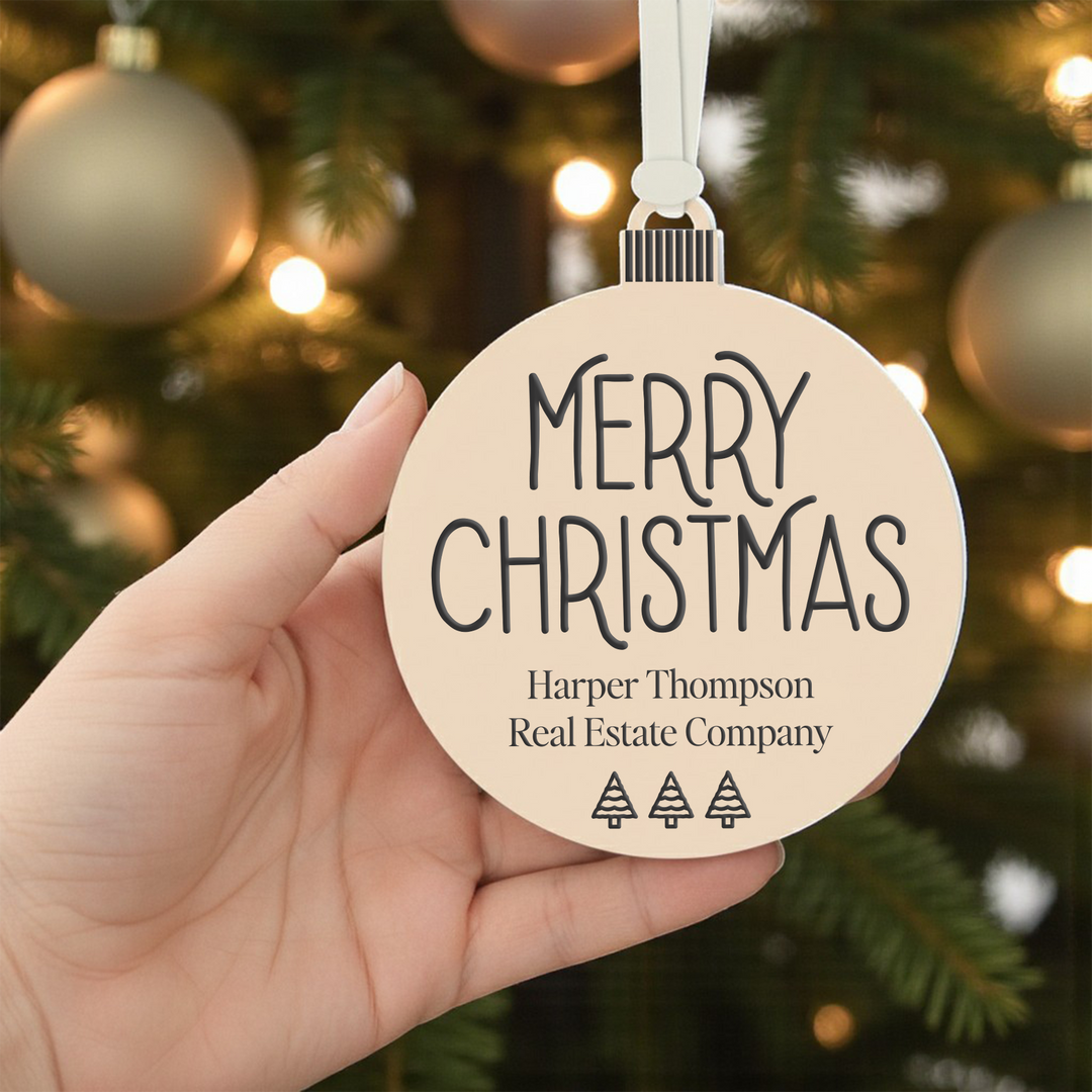 Customizable | Merry Christmas Ornament