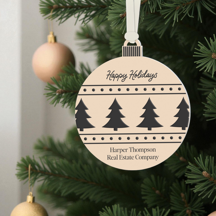 Customizable | Happy Holidays Ornament