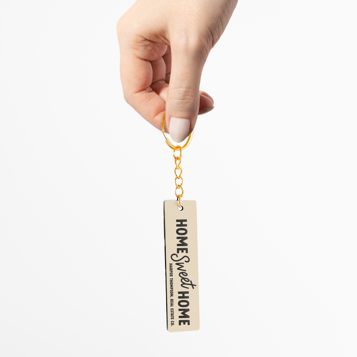 Customizable Home Sweet Home Keychains Keychain Market Dwellings