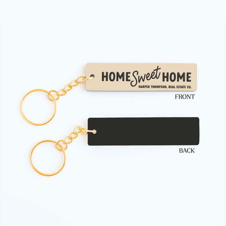 Customizable Home Sweet Home Keychains Keychain Market Dwellings