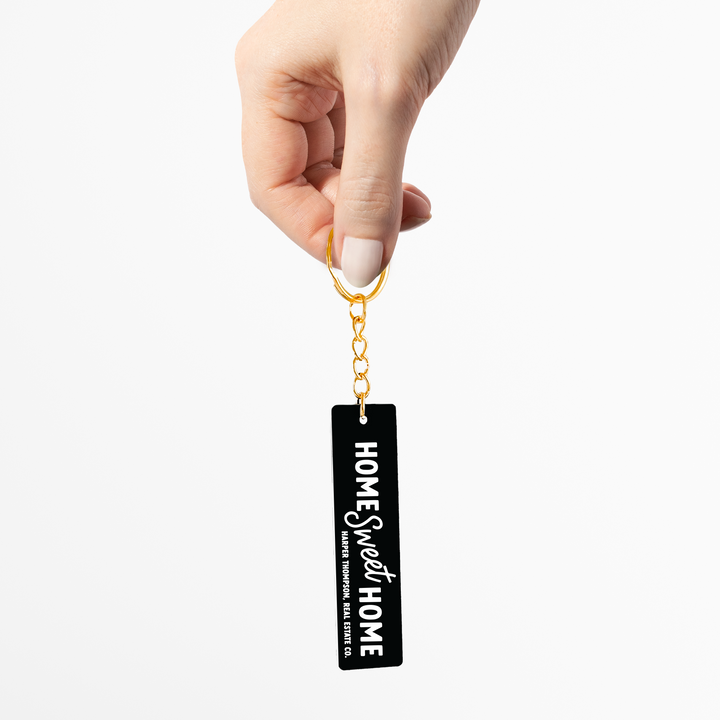 Customizable Home Sweet Home Keychains Keychain Market Dwellings