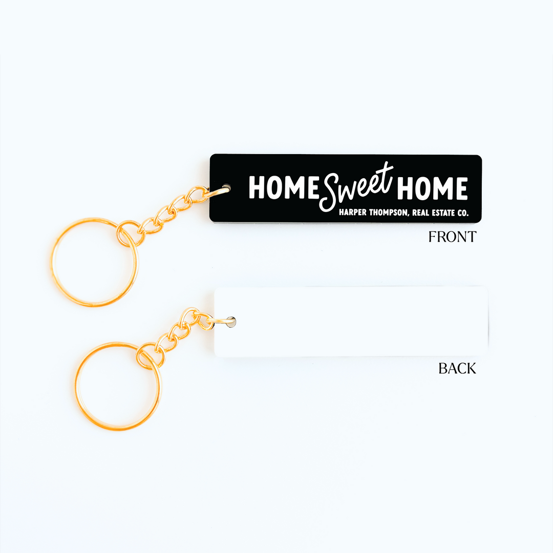 Customizable Home Sweet Home Keychains Keychain Market Dwellings