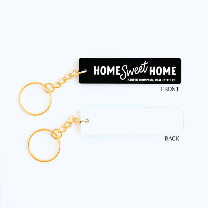 Customizable Home Sweet Home Keychains Keychain Market Dwellings