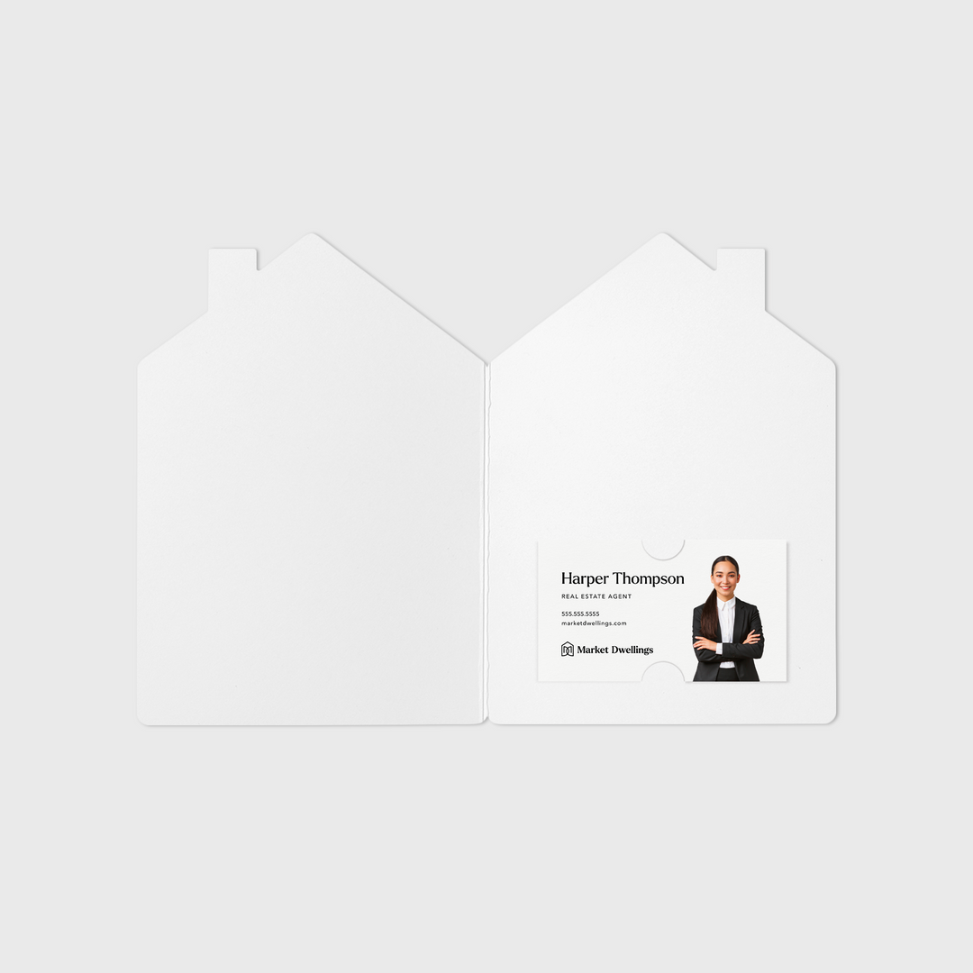 Set of Think of me for all your real estate needs | Greeting Cards | Envelopes Included | 167-GC002 Greeting Card Market Dwellings