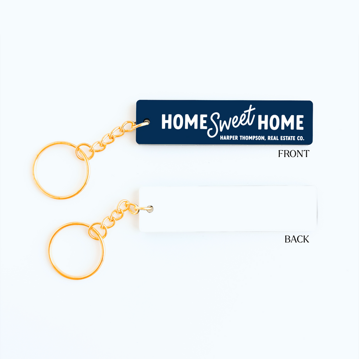 Customizable Home Sweet Home Keychains Keychain Market Dwellings