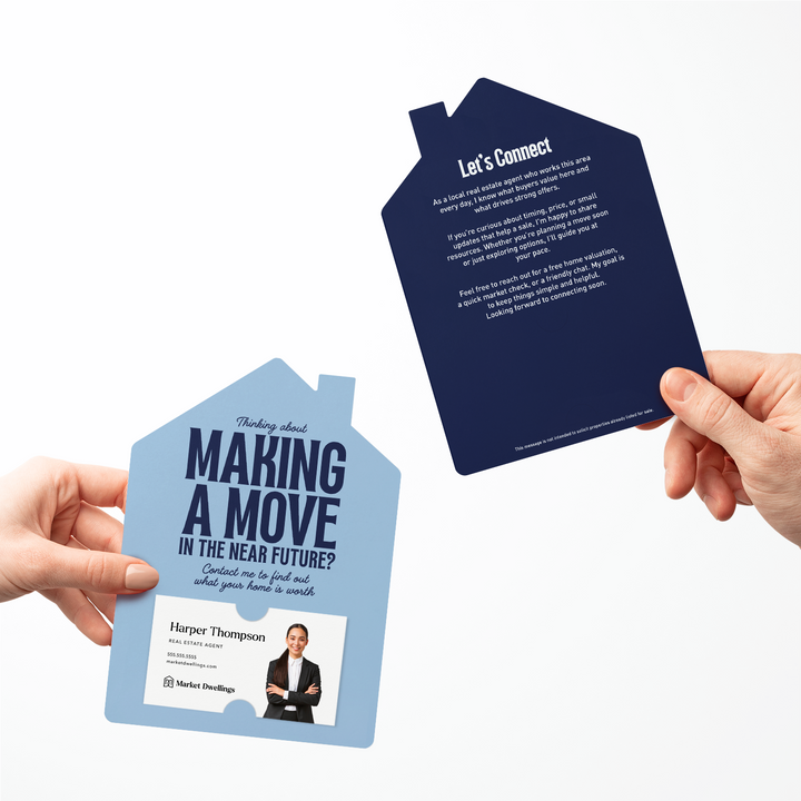 Set of Making a Move Real Estate Mailers | Envelopes Included Mailer Market Dwellings
