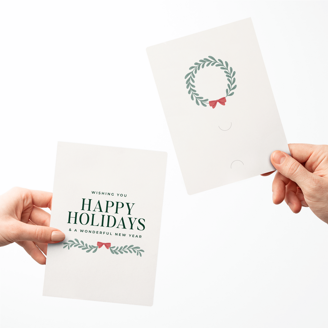 Set of Happy Holidays | Greeting Cards | Envelopes Included Greeting Card Market Dwellings
