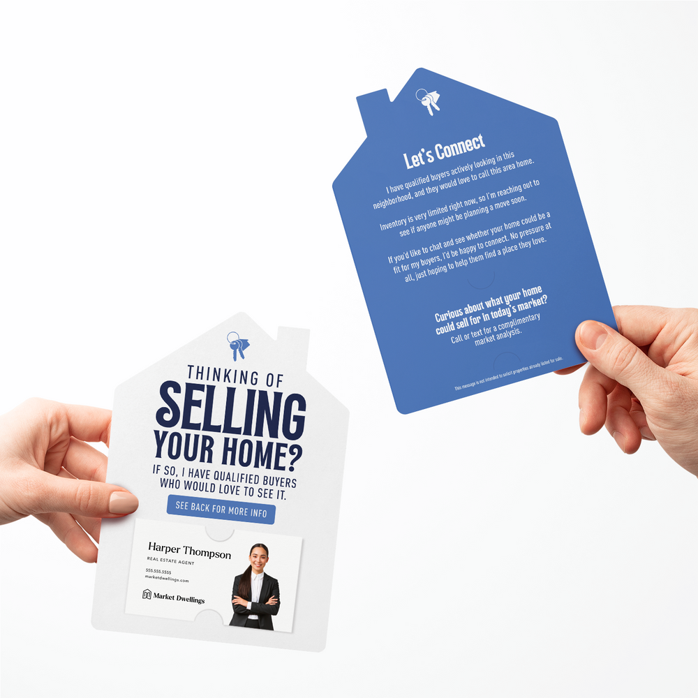 Set of Thinking Of Selling Your Home Mailers | Envelopes Included Mailer Market Dwellings