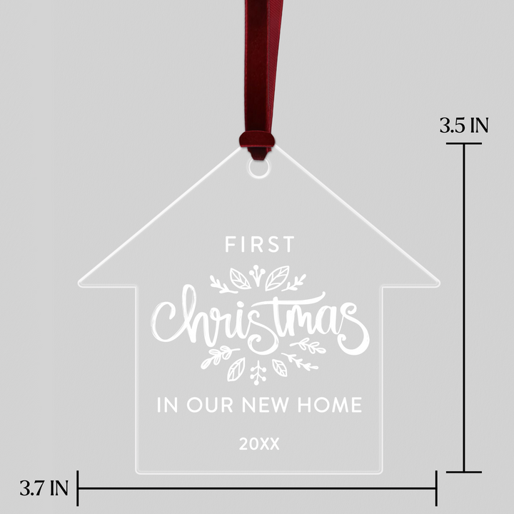 Customizable | First Christmas In Our New Home Ornaments Ornament Market Dwellings   