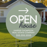 Open House Circle Yard Sign Directional Sign Market Dwellings