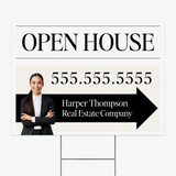 Directional Yard Sign Yard Sign Market Dwellings OPEN HOUSE 1