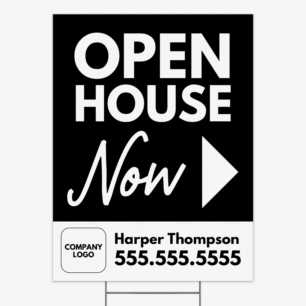 Open House Now Real Estate Yard Sign Yard Sign Market Dwellings