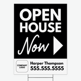Open House Now Real Estate Yard Sign Yard Sign Market Dwellings
