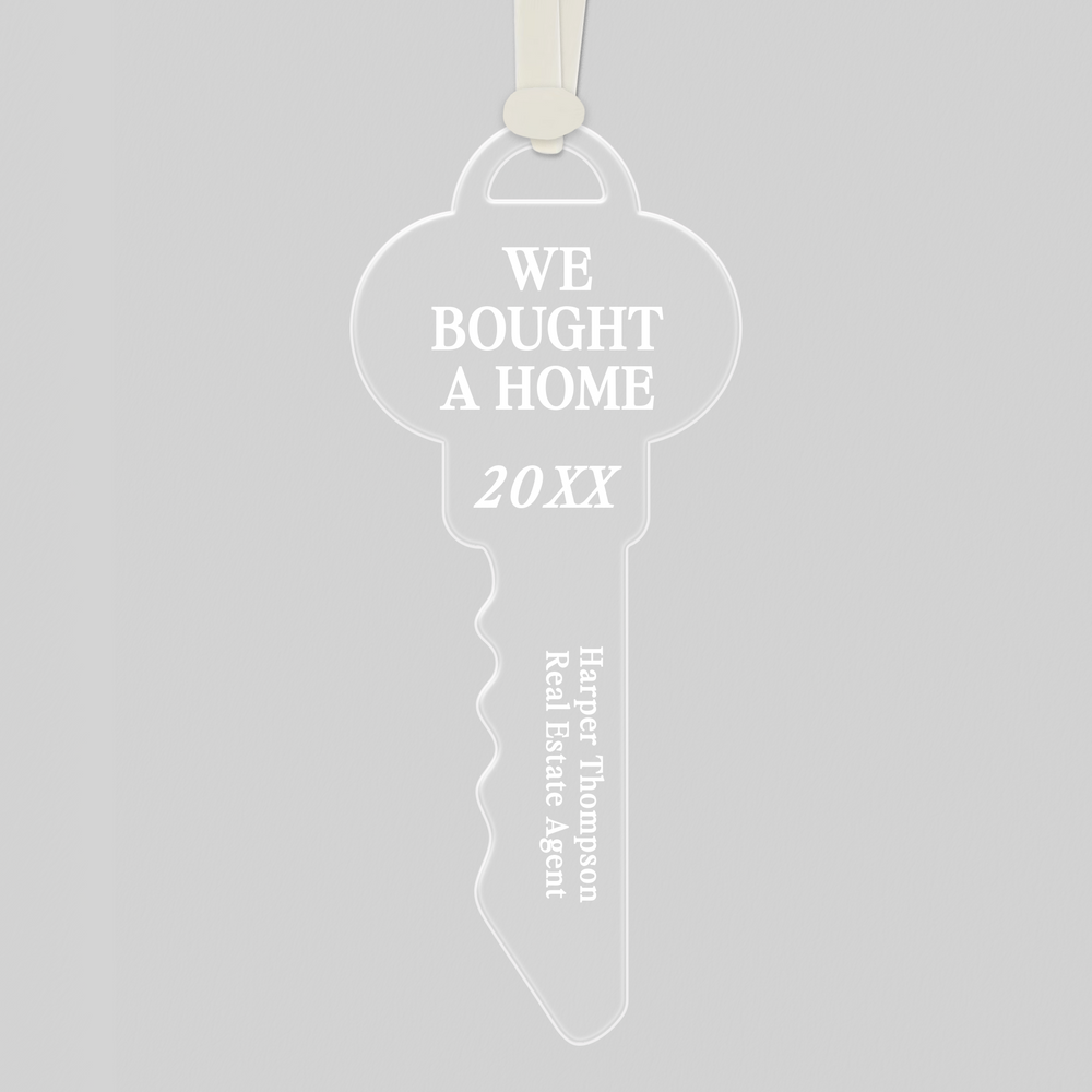 Customizable | We Bought A Home Key Ornaments Ornament Market Dwellings   