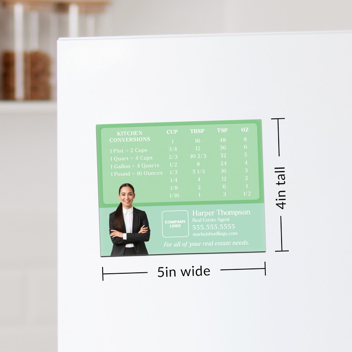 Customizable | Kitchen Conversions With Photo Refrigerator Magnets | DSM-25-AB Magnet Market Dwellings   