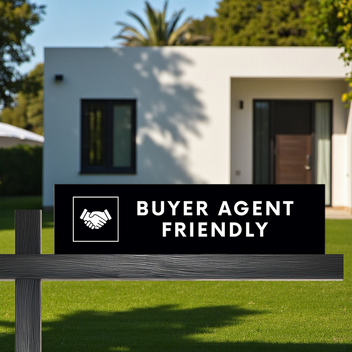 Buyer Agent Friendly Sign Rider | DSR-9 Sign Rider Market Dwellings