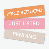 Customizable Real Estate Sign Rider Sign Rider Market Dwellings