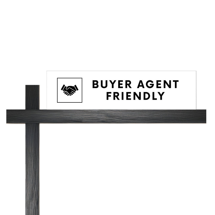 Buyer Agent Friendly Sign Rider | DSR-9 Sign Rider Market Dwellings